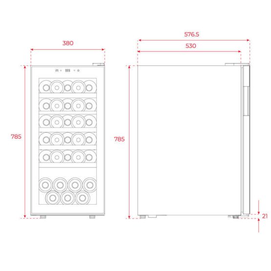 Vinoteca Teka RVF10032 plano encastre