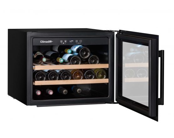 vinoteca climadiff cbi28s1b encastrable lateral botellas abierta