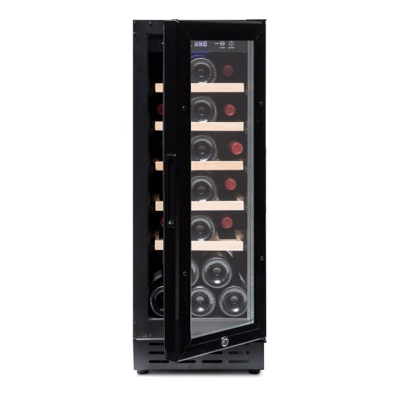 Vinoteca Vinobox 20 Design Negra Encastrable Frontal Vinoteca Vinobox 20 Design Negra Encastrable Frontal