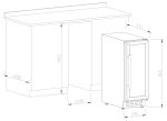 Vinoteca Vinobox 20 Design Negra Plano Encastre
