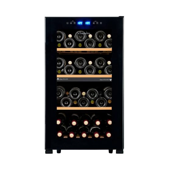 Vinoteca La Sommeliere LS512ZNegra frontal Vinoteca La Sommeliere LS512ZNegra frontal