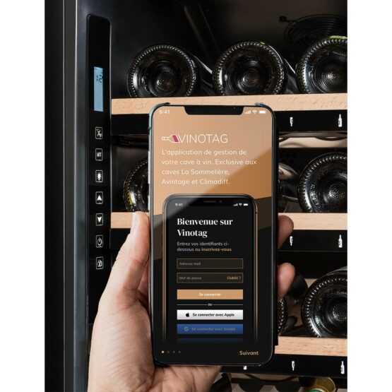 Vinoteca La Sommeliere ECELLAR185G2 display