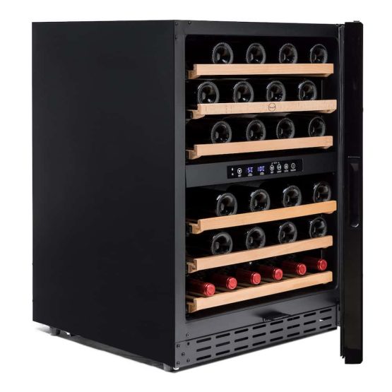 Vinoteca Vinobox 50 GCN 2T lateral llena abierta