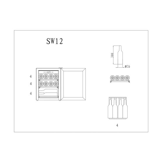 VINOTECA MQUVEE 12INOX plan