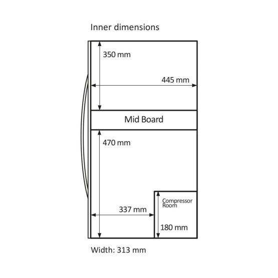 VINOTECA MQUVEE 38NEGRO plano