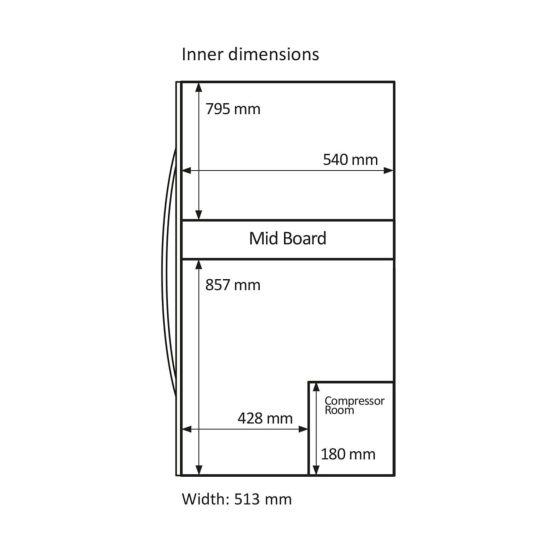 Vinoteca Mquvee 180Negro plano