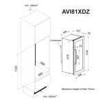 Vinoteca Avintage AVI81XDZA plano encastre