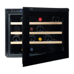 Vinoteca Vinobox 24 Design Negra frontal abierta