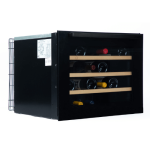 Vinoteca Vinobox 24 Design Negra lateral cerrada