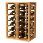 Botellero Especial 1 Modulo 24 botellas - Pino Natural - lateral - EX2014