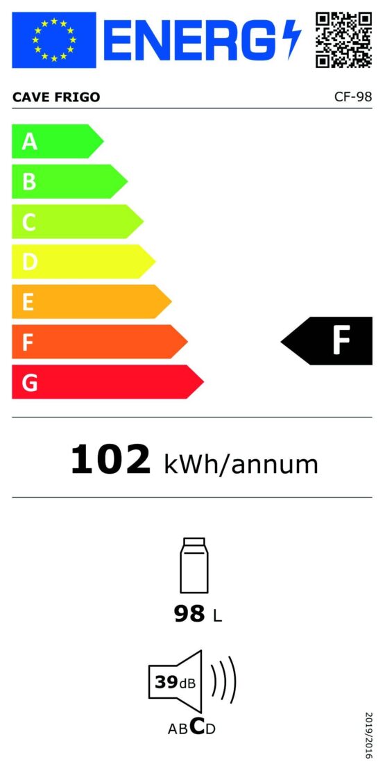 Enfriador Cave Vinum CF98 Clase F