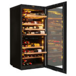 Vinoteca Avintage AVI122Platinum ambar lateral llena