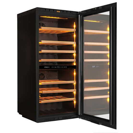 Vinoteca Avintage AVI122Platinum ambar vacia lateral