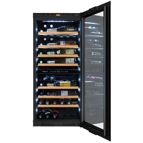 Vinoteca Avintage AVI122Platinum fria llena frontal