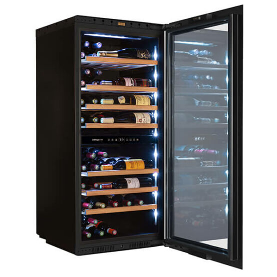 Vinoteca Avintage AVI122Platinum fria llena lateral