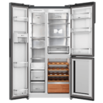 Friforifico con Vinoteca Teka RLF85950 Cristal Negro ABIERTA