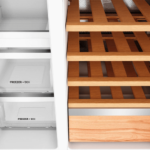 Friforifico con Vinoteca Teka RLF85950 Cristal Negro DETALLE BANDEJAS