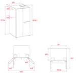 Friforifico con Vinoteca Teka RLF85950 Cristal Negro PLANO ENCASTRE