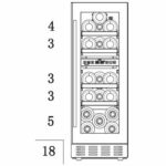 Vinoteca Cavin 30D 2T Negra plno frontal