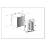 Vinoteca Cavin 60D 2T 55L Negra plano