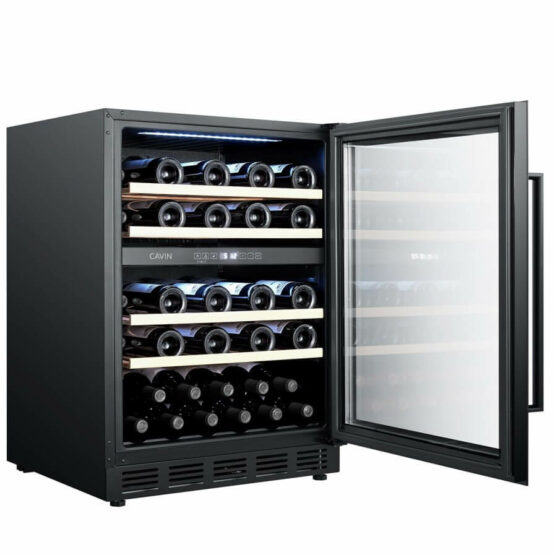 Vinoteca Cavin 60D 2T Negra ab llena Vinoteca Cavin 60D 2T Negra ab llena
