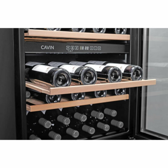 Vinoteca Cavin 60D 2T Negra bandejas deslizantes Vinoteca Cavin 60D 2T Negra bandejas deslizantes