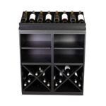 Botellero Merlot 2 Alturas Aspa y Base con Bandeja exposicion 652022F