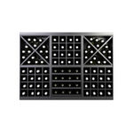 Botellero Merlot 2 Alturas Celdas Aspas y 4 estantes 652032F