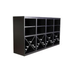 Botellero Merlot 2 Alturas con medias Aspas y 1 estante 652046B