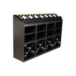 Botellero Merlot 2 Alturas con medias Aspas y 1 estante con bandejas exposicion 652047A