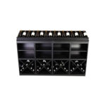 Botellero Merlot 2 Alturas con medias Aspas y 1 estante con bandejas exposicion 652047F