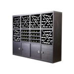 Botellero Merlot 3 Alturas Doble con puerta 4 estantes y aspas 653043C