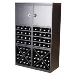 Botellero Merlot 3 Alturas aspas 4 estantes y puerta 653023A