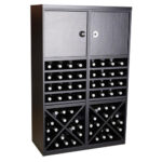 Botellero Merlot 3 Alturas aspas 4 estantes y puerta 653023B