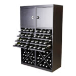 Botellero Merlot 3 Alturas aspas 4 estantes y puerta 653023C