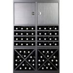 Botellero Merlot 3 Alturas aspas 4 estantes y puerta 653023F