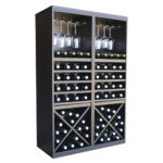 Botellero Merlot 3 Alturas aspas 4 estantes y soporte copas 653024B