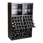 Botellero Merlot 3 Alturas aspas 4 estantes y soporte copas 653024G