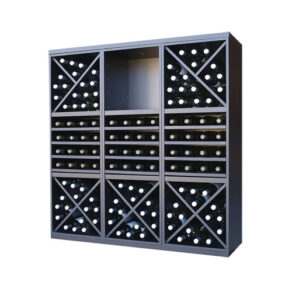 Botellero Merlot 3 Alturas con Aspas 4 estantes medias aspas y base 653034A