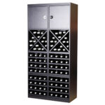 Botellero Merlot 4 Alturas con 4 estantes aspas y puertas 654025A