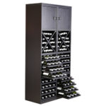 Botellero Merlot 4 Alturas con 4 estantes aspas y puertas 654025C