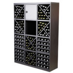 Botellero Merlot 4 Alturas con 4 estantes medias aspas base y puerta 654032A