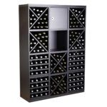 Botellero Merlot 4 Alturas con 4 estantes medias aspas base y puerta 654032B