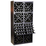 Botellero Merlot 4 Alturas con aspa 4 estantes y medias aspas 654024D