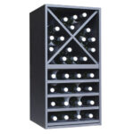 Botellero Merlot Base 2 alturas con 4 estantes y Aspa 624016B