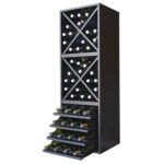 Botellero Merlot Base 3 alturas con 4 estantes y 2 aspas 634016C