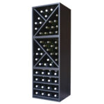 Botellero Merlot Base 3 alturas con 4 estantes y 2 medias aspas 634015A