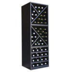 Botellero Merlot Base 3 alturas con 4 estantes y 2 medias aspas 634015B