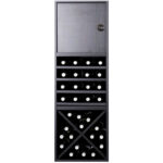 Botellero Merlot Base 3 alturas con Aspa 4 Estantes y puerta 631641F