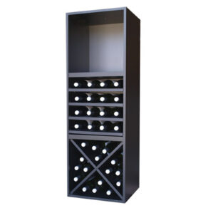 Botellero Merlot Base 3 alturas con Aspa 4 estantes y base 631640A
